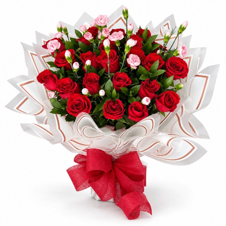 Bouquet Especial Con 45 Rosas Rojas