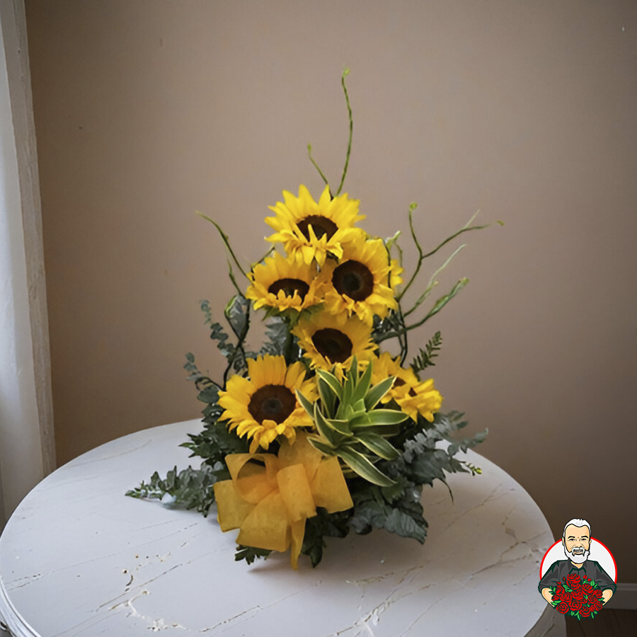 Arreglo Floral con Girasoles