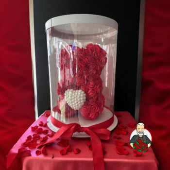 Osito de Rosas Rojas